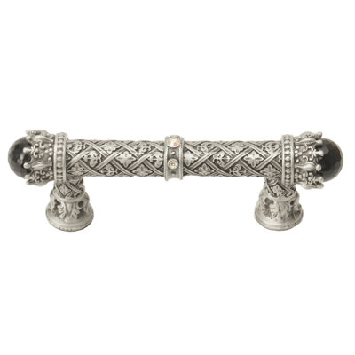 Carpe Diem 6528-23CABOX Crowning Glory Queen Penelope Chrysalis Queen Penelope 3 inches c.c. pull w/ Swarovski Crystals & semi‐precious stones in Chrysalis