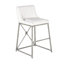 Medallion Upholstered Bar Stool with Metal Frame