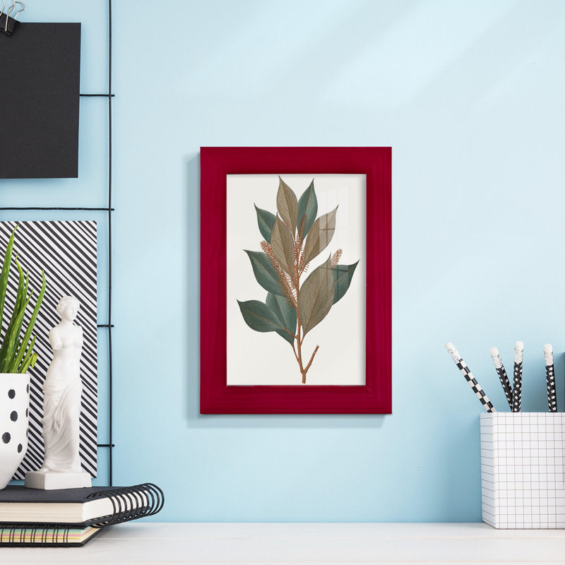 Fall Foliage VII, reproduction d'art encadrée, Rouge, H 7 po x l 5 po x P 1 po