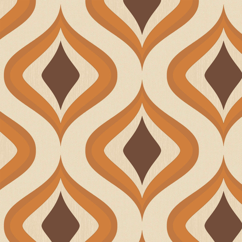 Papier peint adhésif Transform Trippy, Orange