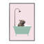 Hippopotame dans une baignoire, art encadré-49839969-49839968