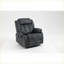 Fauteuil inclinable électrique inclinable avec massage et amp; Chauffage, métal bleu marine moderne & amp; Bois | Port USB, assemblage facile