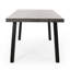Table de salle à manger d'extérieur en aluminium industriel moderne pour la salle à manger