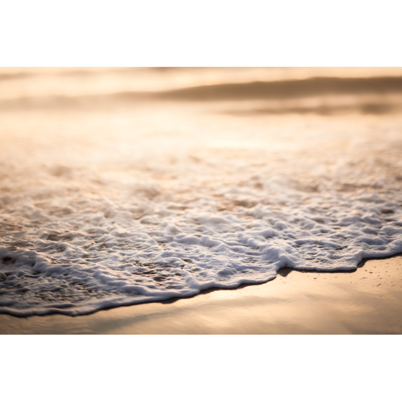Abstract Toned Image Of Ocean Wave And Sand by Billnoll - No Frame Print on Canvas, 30cm H x 46cm W