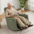 36.6" Wide Corduroy Power Lift Recliner Chair with Swivel -877352145