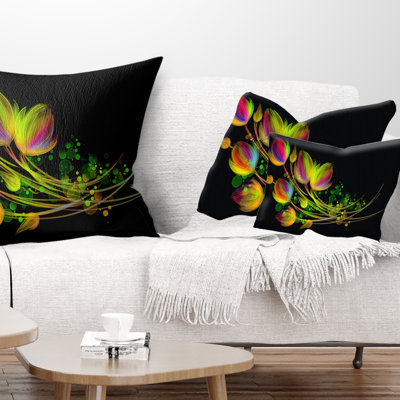 Coussin Bright - bouquet imprimé floral
