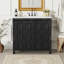 36" Bathroom Vanity Organizer With Ceramic Sink Soft Close Doors, Adjustable Shelves-105741620