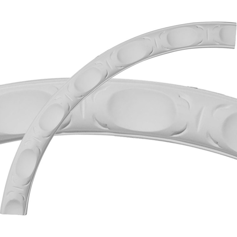 Ensemble d'anneaux de plafond Orrington, H 28,5 po x l 28,5 po x P 2,75 po, Simple (1/4 d'un cercle complet)