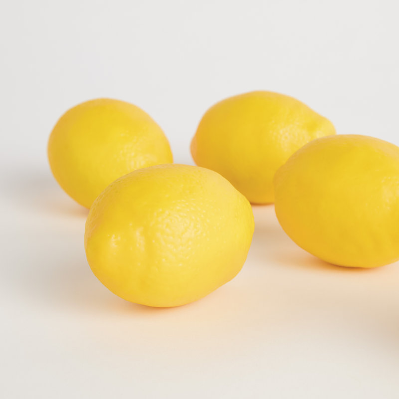 FAUX citrons 4 po, ensemble de 6