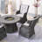 4 - Person Round Outdoor Dining Set With Cushions
