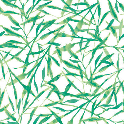 Watercolor Leaves Peel and Stick Wallpaper