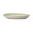 Debossed Stoneware Plate In White Reactive Glaze