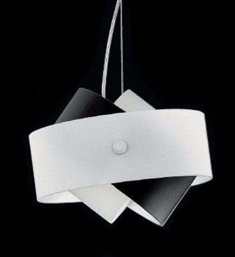 Tourbillon 1 - Light Single Geometric Pendant, White, Small / 1 x 35W lamping