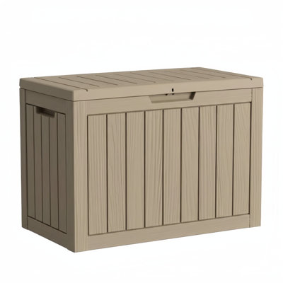 Boîte de terrasse verrouillable en résine résistante à l'eau 50 gallons Decksplore