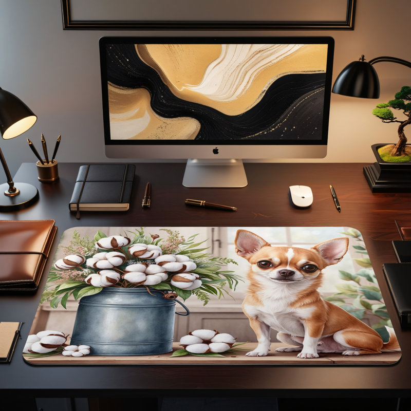 Polyester Desk Pad, 14.4x12.1