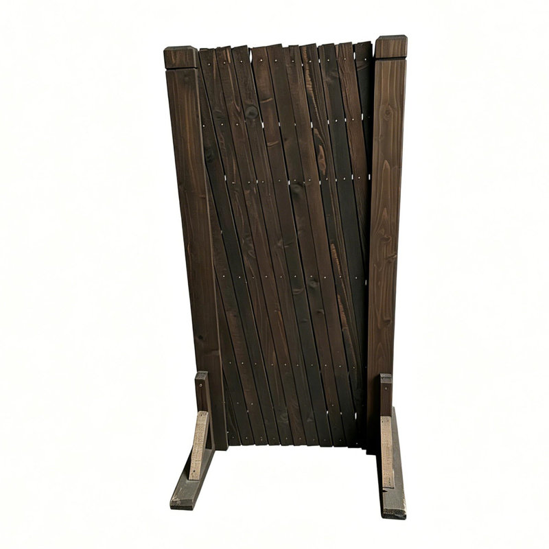 Clôture en bois naturel extensible, Naturel