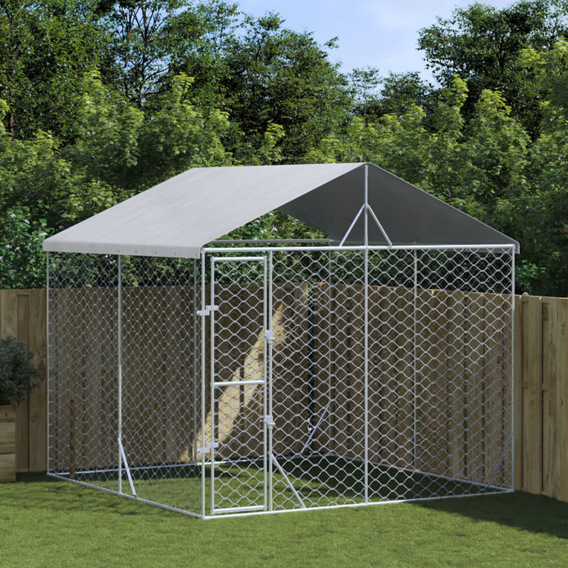 Retta 250cm H Metal Yard Kennel, 2.5m H x 3m W x 3m D