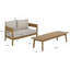 Banc de patio + table Kaiiden-395014386