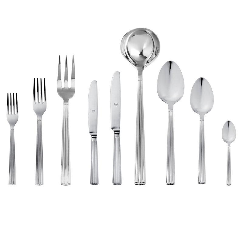 Sole Flatware Set - 75 Pieces - Stainless Steel