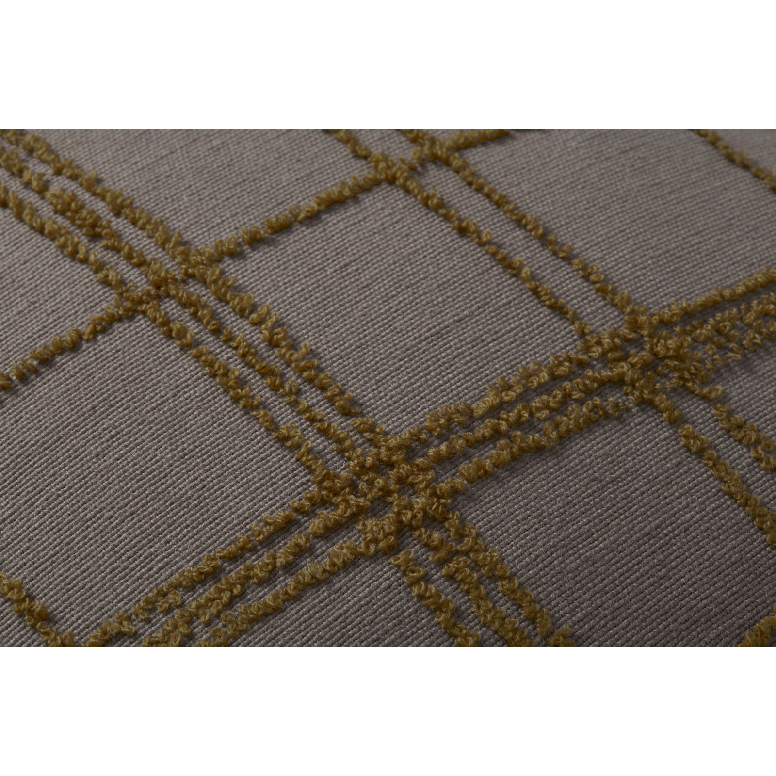 Jean Stoffer x Loloi Edward Charcoal / Olive Pillow, Polyester/Polyfill