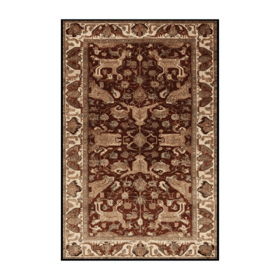 Tapis brun lavable à la machine