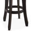 Bois avec finition gris foncé - repose-pieds rustique gris Comfort Zone