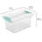 Sterilite Medium Clip Box, Stackable Small Storage Latch Lid Bin, Container Organizes Office, Crafts