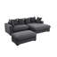 Canapé modulaire rembourré en velours côtelé 4 pièces Duke-110990131