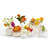 Decorative Ceramic Vase Set White Finish 8" H Tabletop Accent Set of 7 Artisan Carvings