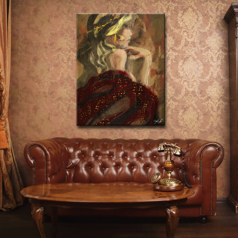 «Decembre», reproduction sur toile, H 30 po x l 24 po x P 1,5 po