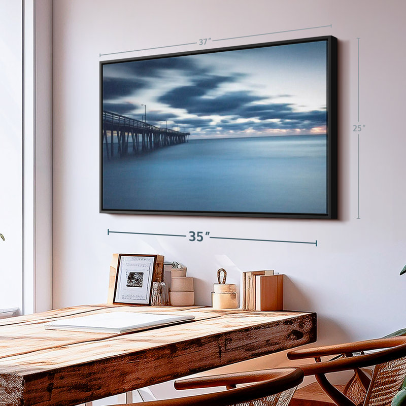 Impression sur toile Virginia Beach, H 25 po x l 37 po
