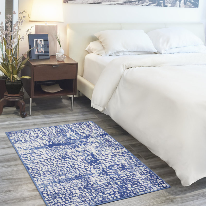 Tapis ivoire moderne Harriet, Rectangle 3 pi x 5 pi