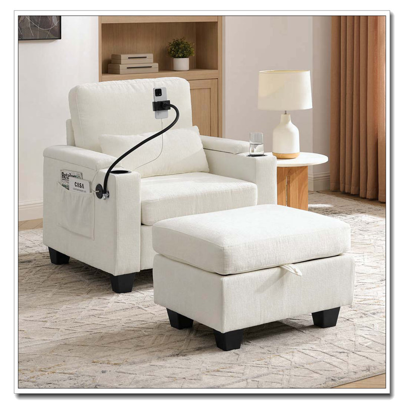 Single Sofa, Beige