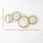 Modern Multi-Circle Wall Mirror with Overlapping Rings,Artistic Wall Mirror,Wall Mirror,Art Mirror(Only Wall Mirror)