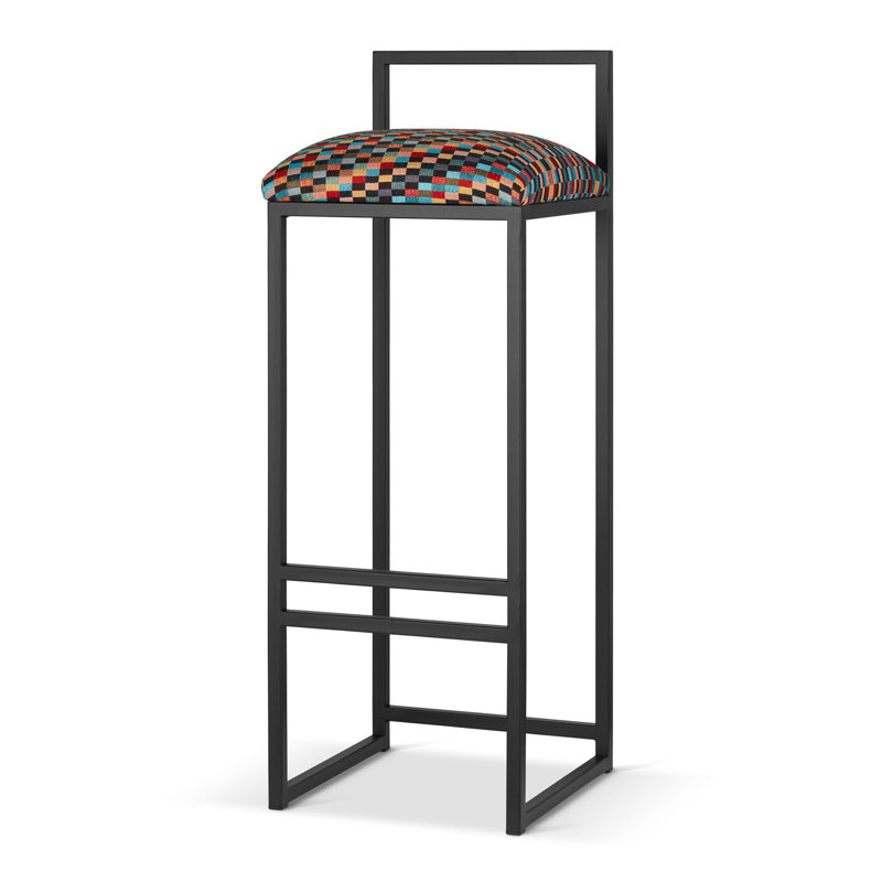 Machia Upholstered Counter Stool with Metal Frame