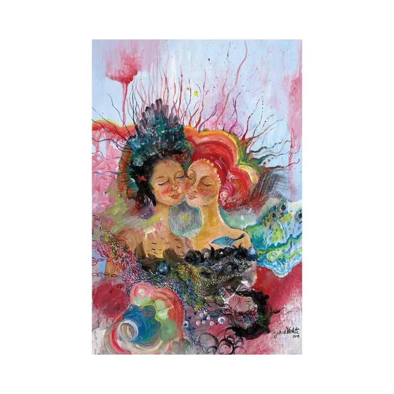 BFF - Wrapped Canvas Painting