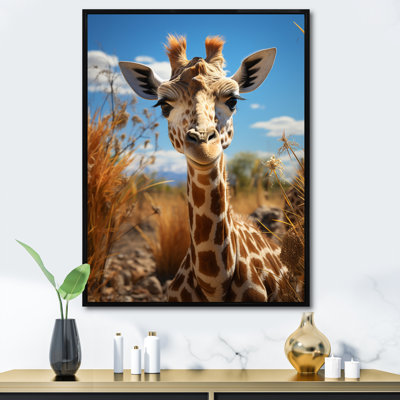 Décoration murale mignonne girafe - animaux