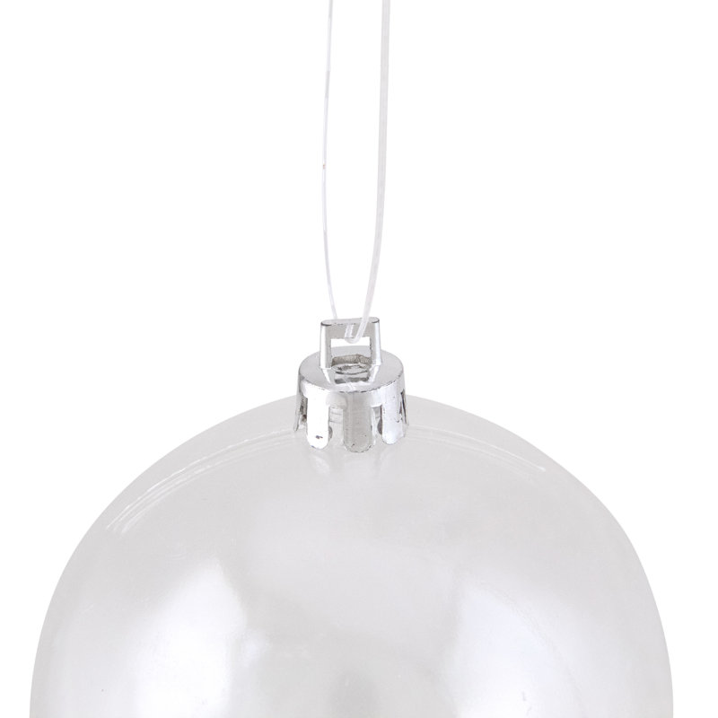 Ornement boule de Noël transparent incassable, 2.75"
