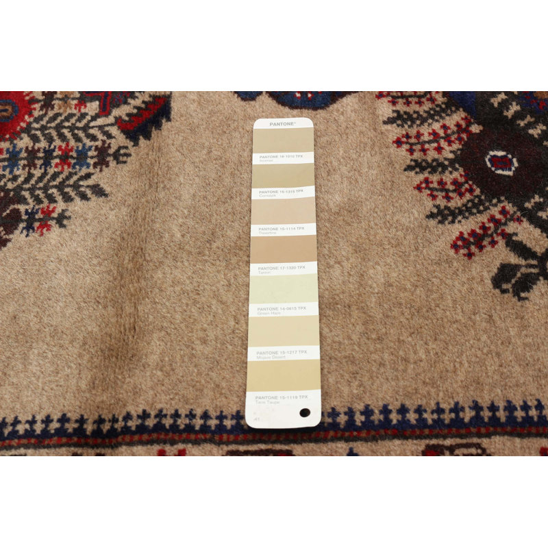 Tapis brun clair Rizbaft 2 pi 11 po x 4 pi 7 po