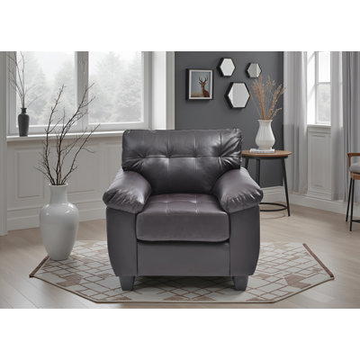 Chaise en similicuir Rimouski