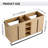 60'' Double Bathroom Vanity Base