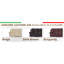 Causeuse inclinable en cuir avec dossier en fibre
