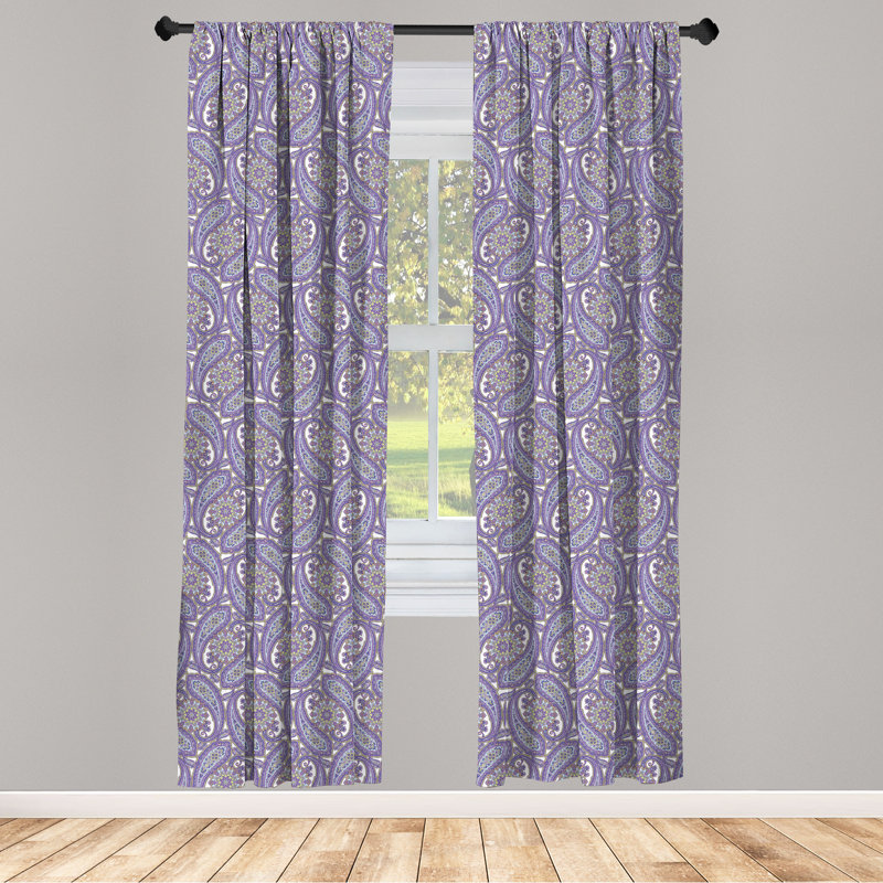 Rideaux 4 panneaux East Urban Home, L 56 po x L 95 po