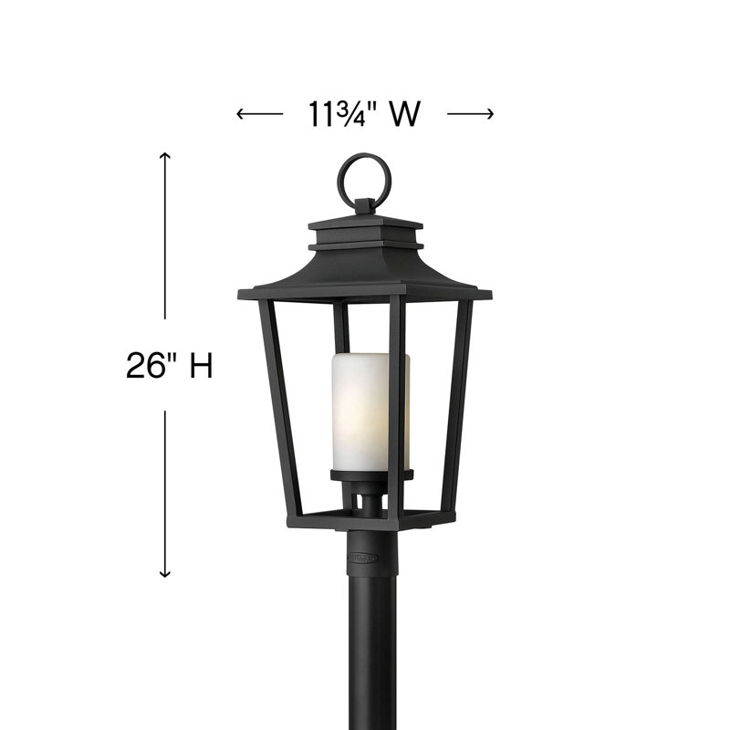 Sullivan 26" Lantern Head, Black, 100W Medium