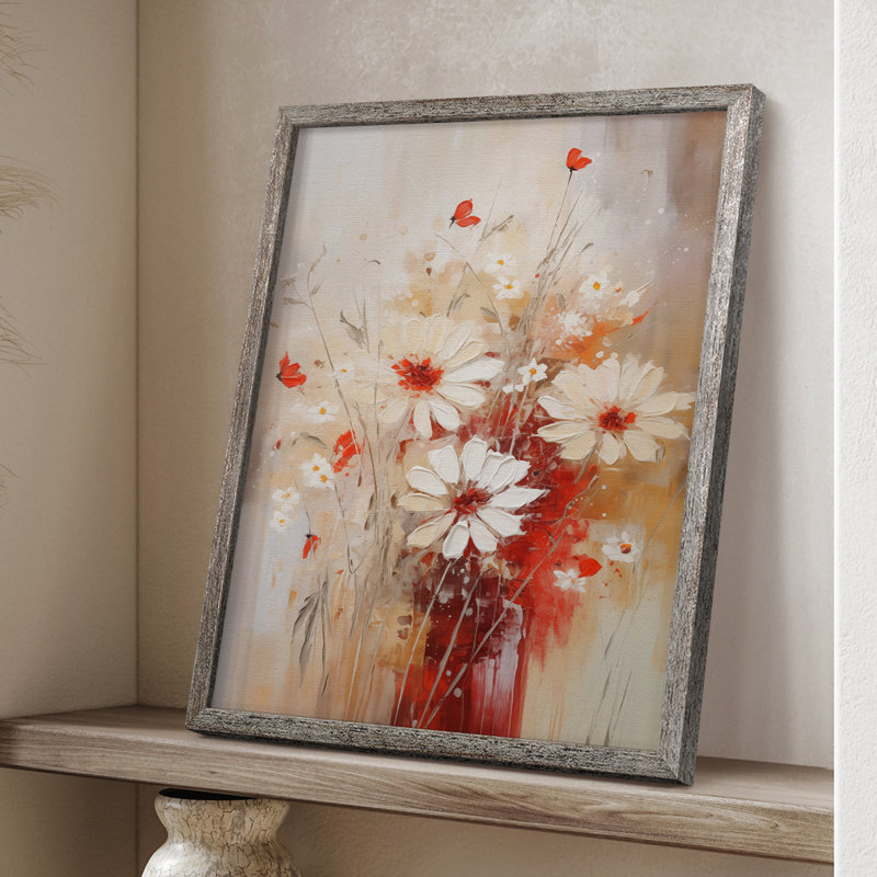 Reproduction encadrée FLORAL Series CECXLVII - bois massif