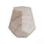 Table d'appoint hexagonale ronde en travertin, béton léger pour une utilisation intérieure et extérieure, durable et élégante