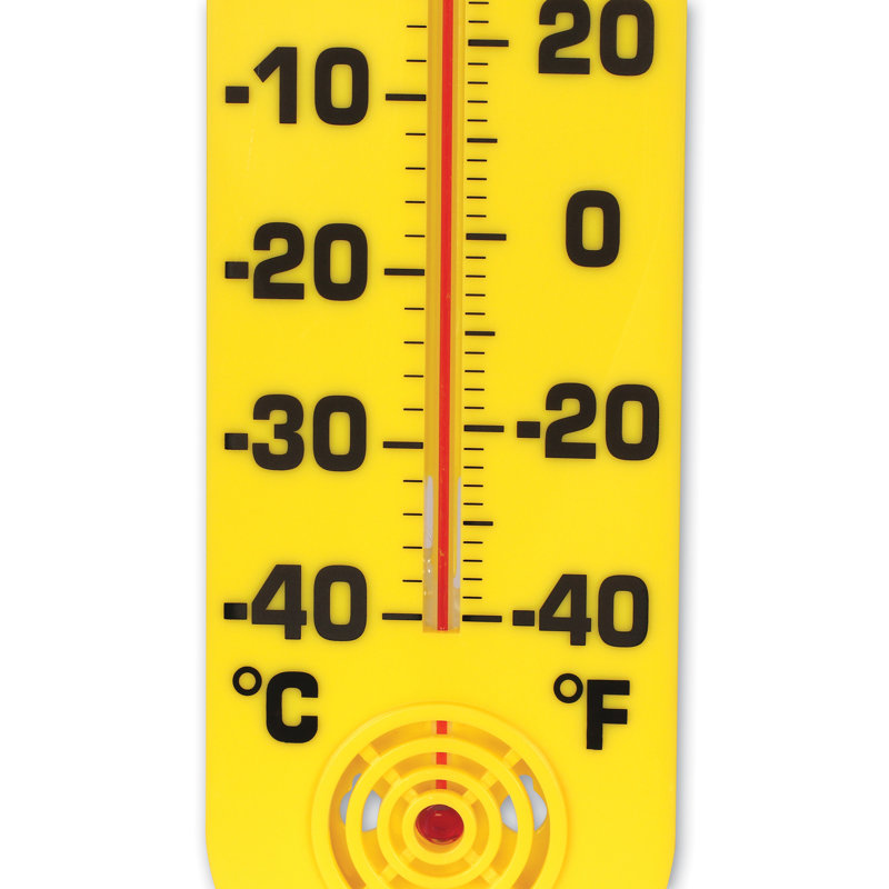Durable Plastic Wall-Mounted Classroom Thermometer for Kids