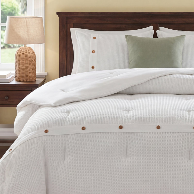 Marcus Cotton Comforter, King/Cal King Comforter + 2 Shams