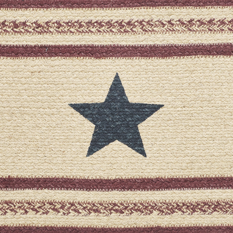 Potomac Jute Table Runner Stencil Stars