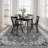Oriental Floral Medallion Performance Machine Washable Non Slip Area Rug-1746578743